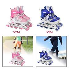 Kids Inline Skates Breathable Illuminating for Indoor and Outdoor Teens Gift