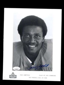 Paul Warfield JSA Coa Signed 8x10 Autograph Photo HOF 1983 - Picture 1 of 3