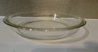 Pyrex 210 - 10" Clear Glass Pie Pan With Flat Rim  Usa + Xtra Porcelain Dish