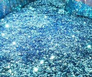 1/2 Pound Premium Stratosphere Blue .015" Metal Flake Auto Paint Additive Flake - Picture 1 of 4