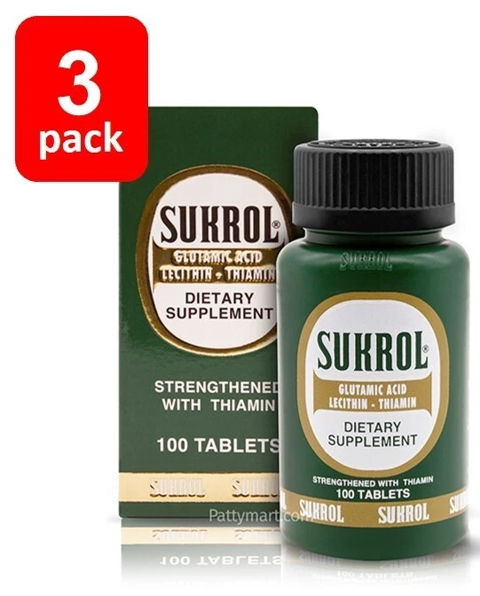 Sukrol Dietary Supplement 100 Tablets - Complemento Nutricional