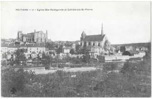POITIERS 86 Eglise Ste-Radegonde Cathédrale CPA précurseur non circulée non daté - Picture 1 of 2