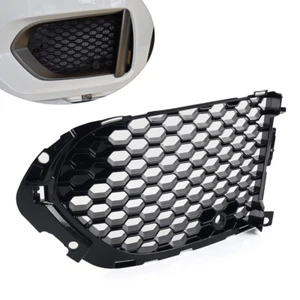 Opened Mesh Front Bumper Fog Light Lamp Grill Grille With PDC Fit Jaguar F-Pace - Foto 1 di 10