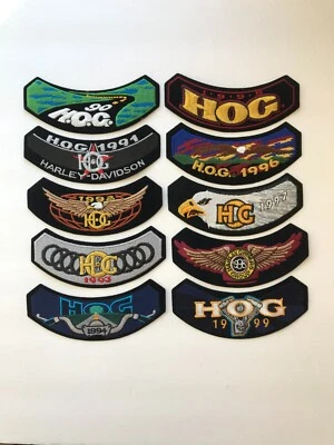 NEW Harley Davidson HOG Patch 1990 1991 1992 1993 1994 1995 1996 1997 1998 1999 - Image 1 of 4