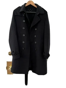 RARE Burberry Prorsum Runway Blk Cashmere Trench Coat Eu50, Bailey, Slimane - Picture 1 of 9