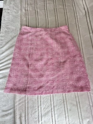 Apt 9 Mujer Talla 10 Falda Vestido Rodilla Rosa Tweed Largo Lápiz Algodón Aline Foto 1 de 4