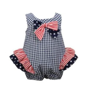 NEW W TAGS Bonnie Jean Baby Girls Bodysuit, Navy Theme, 6-9 Months - Picture 1 of 1