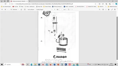 Rotationsverdampfer-Abdestillation-Rückflussdestillation (VV MICRO)  - Bild 1 von 2