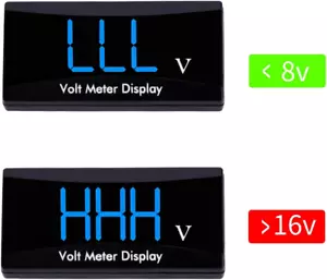 DC 12V Car Digital Voltmeter Gauge - LED Display Voltage Volt Meter for Car ... - Picture 1 of 12