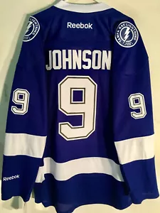 Reebok Premier NHL Jersey Tampa Bay Lightning Tyler Johnson Blue Men's L - Picture 1 of 2