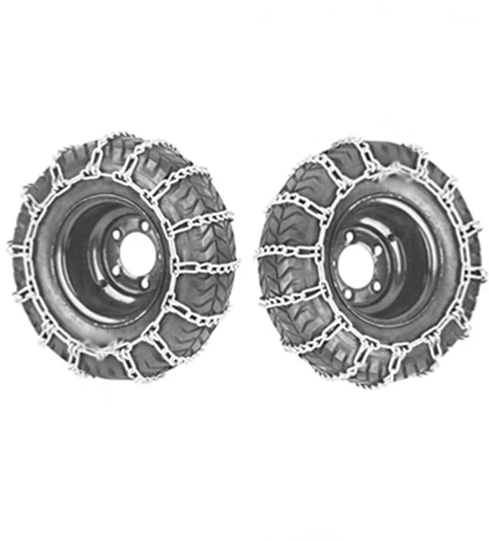 MARKENLOS Catene da neve 15x5.00-6 per spazzaneve trattorino rasaerba pneumatici D=37cm larghezza 12,5cm