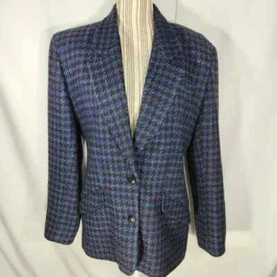 Blazer Liz Claiborne Collection Multicolor Lana Manga Larga Longitud Media Talla 8 Foto 1 de 4