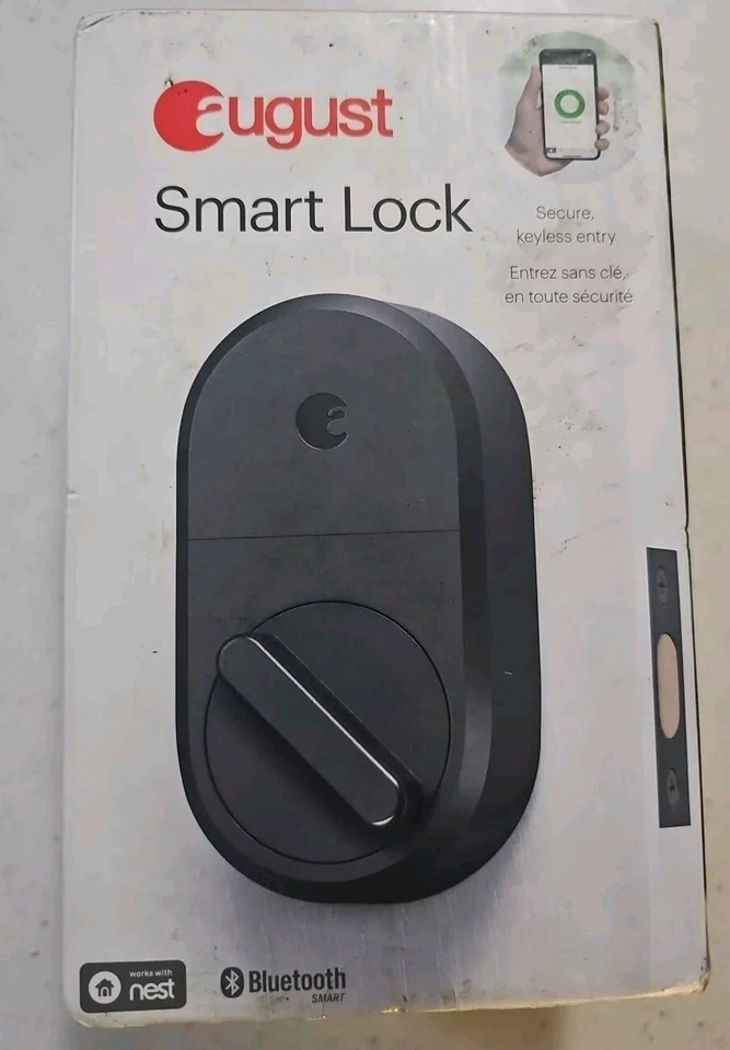 - August Home Smart Lock, 3rd Generation Technology, Dark Gray