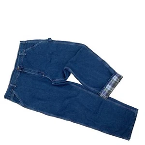 Carthartt Vintage NOS USA Made Carpenter Jeans Flannel Lined Men's Size 42Wx30L - Picture 1 of 10