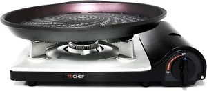 TECHEF - Stovetop Korean BBQ Non-Stick Grill Pan with Agni Portable Gas Stove - Picture 1 of 8