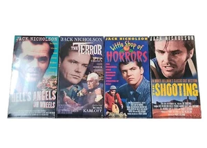 Jack Nicholson VHS LOT OF 4 Little Shop of Horrors, The Terror, The Shooting... - Picture 1 of 13