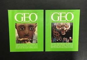 Lot (2) 1979 RARE Collectors edition GEO magazine 1st FIRST CHARTER ISSUE VTG - Picture 1 of 2