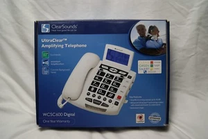 clearsounds ultraclear amplifying telephone wcsc600 digital tested & working - Zdjęcie 1 z 8