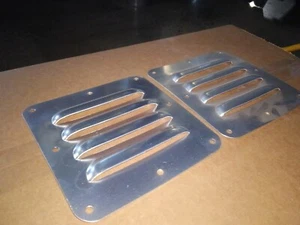 Pair of 5" Louvered aluminum Bolt-on Panel Kit Mini Panels Jeep by Rodlouvers - Picture 1 of 3