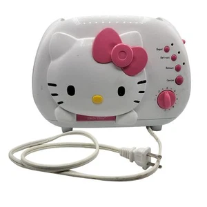 Hello Kitty 2 Slice Wide Slot Toaster KT5211 Bagel Defrost Reheat Sanrio - Picture 1 of 8