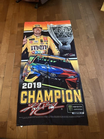 Kyle Busch Wincraft 2019 Nascar Cup Series Champion 30x60 Beach Towel Cover