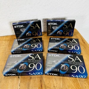 6x TDK SA  90 Super Avilyn Cassette Super High Resolution | New NOS | - Bild 1 von 7