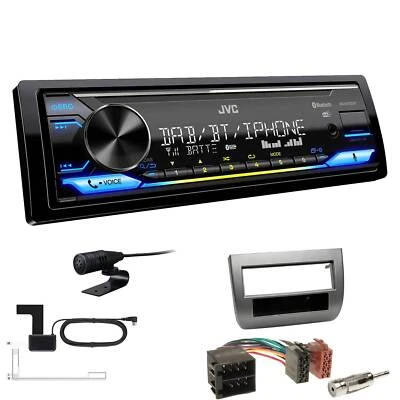 JVC DAB+ Bluetooth inkl. Antenne Radio für Lancia Ypsilon 2003-2011 anthrazit - Bild 1 von 4