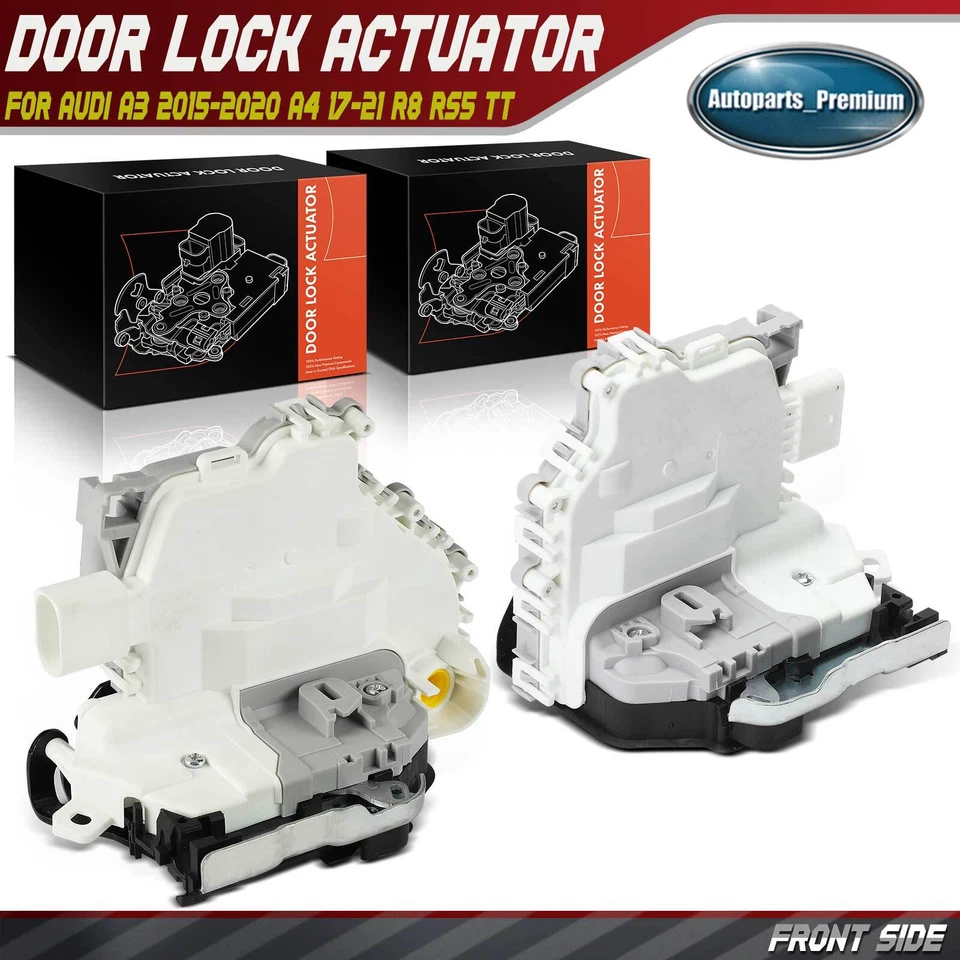 Actuador de cerradura de puerta delantera izquierda y derecha 2 piezas para Audi A3 2015-2020 A4 17-21 R8 RS5 Foto 1 de 4