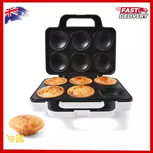 Electric Pie Maker 6 Pies Machine Non Stick Tarts Quiches Meat Apple Cooker - Picture 1 of 24