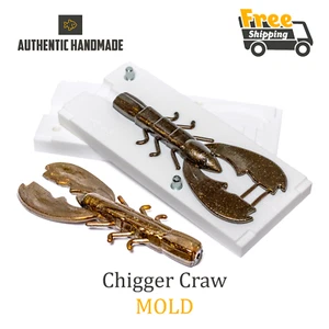 Cebo señuelo de pesca Chigger Craw molde plástico suave 120 mm - Imagen 1 de 2