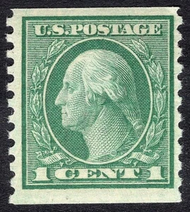 #452 VF MNH OG 1c WASHINGTON Rotary Press COIL!! GET ME NOW!! (REM #455-6) - Picture 1 of 2