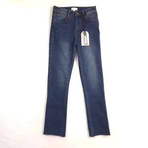 Kendall & Kylie Kouture High Rise Straight Womens Blue Jeans Size 1/2 Pasadena - Picture 1 of 18