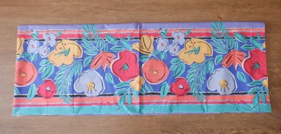 Hoja plana doble con estampado tropical Springs ~ 92" x 66" ~ lavanda, rojo, naranja Foto 1 de 4