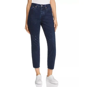 Pantalones de mezclilla Levi's para mujer 26 Wedgie Icon Fit cónicos en intergaláctico - Imagen 1 de 16