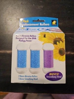 NEW Ped Egg Power Genuine Refill Replacement Rollers  3 Pack  - Image 1 of 2