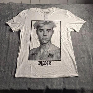 Camiseta Justin Bieber Sorry Purpose Tour Camiseta Banda Blanca Talla Grande  - Imagen 1 de 6