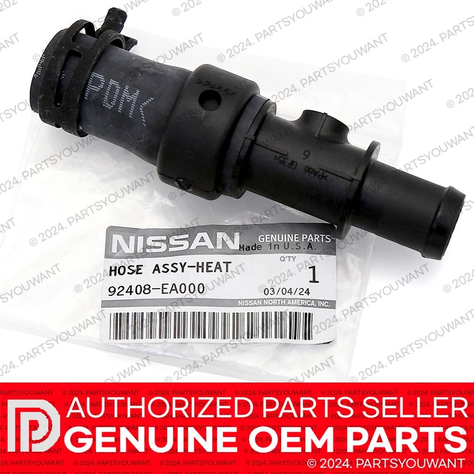 GENUINA Nissan Frontier Pathfinder Xterra OEM HVAC Manguera Calefactora 92408-EA000 NUEVO Foto 1 de 4