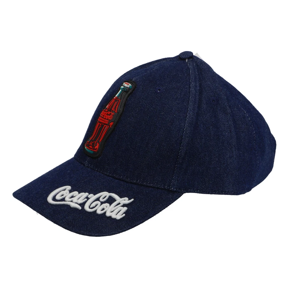 Coca Cola Baseball Cap Truckercap Echter Jeansstoff hochwertig gestickt - Bild 1 von 4
