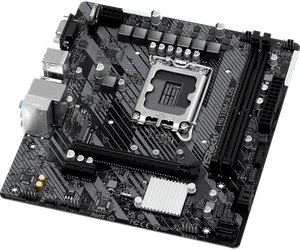 ASRock H610M-X D5 DDR5 M-ATX Moederbord LGA1700 Intel H610 12th/13th/14th Gen. - Bild 1 von 4