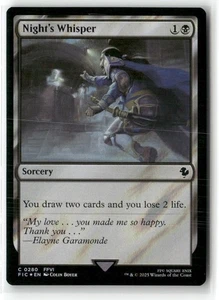 Night’s Whisper Commander Final Fantasy Surge Foil casi nuevo Magic de colección - Imagen 1 de 1