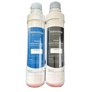 Waterdrop Water Filter WD-W281-P Sediment & WD-W281-C Carbon Block *NEW SEALED* - Picture 1 of 1