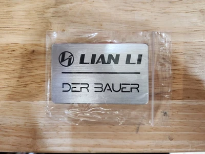 ORIGINAL, GENUINE Lian Li Logo Label Decal Case Sticker Badge - Image 1 of 2