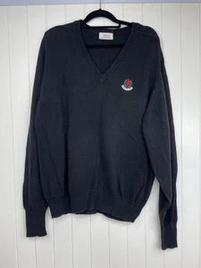 Vintage Titleist by Corbin V-Neck Pullover Sweater schwarz Herren Gr. XL "Burningtree" - Bild 1 von 5