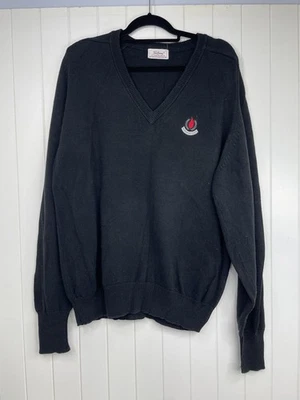 Suéter Pullover De Colección Titleist by Corbin Cuello en V Negro Para Hombre Talla XL “Burningtree” Foto 1 de 4