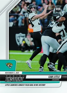 2025 Panini Instant NFL 200 Cam Little Longest Field Goal In NFL History PRESALE - Picture 1 of 2
