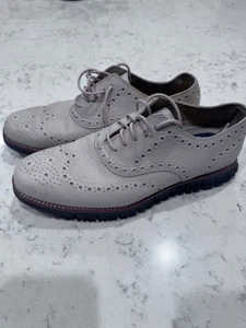 Cole Haan Zerogrand Shoes Mens 8.5 M Brown Leather Wingtip Oxford Comfort shoes - Picture 1 of 7