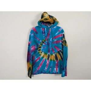 Ivory Ella Mujer Manga Larga Corbata Teñida Azul Rosa Amarillo Gris Sudadera con Capucha XS - Imagen 1 de 10