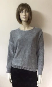 Ladies Silver Jumper Size M/L Uk 12-14 By MissKoo Paris Boohoo Brand New - Picture 1 of 6