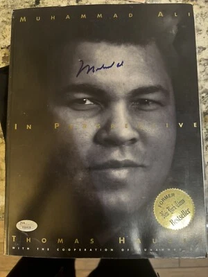 MUHAMMAD ALI Signed IN PERSPECTIVE Book w/ JSA Y50439 LOA Rare - Image 1 of 4