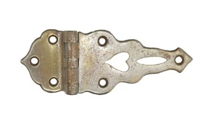 Antik 5,375 Zoll Eisboxscharnier aus vernickelter Bronze - Bild 1 von 4